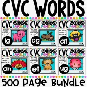 CVC Word Families bundle