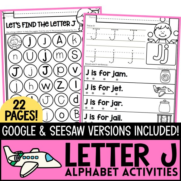 The Letter J! Alphabet Letter Of The Week Package Now With Google ...