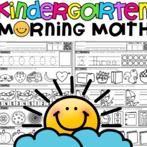 Math Morning Work for Kindergarten Bundle