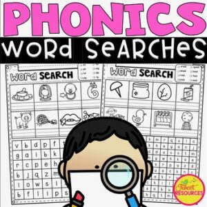 Phonics Word Search Differentiated Puzzles