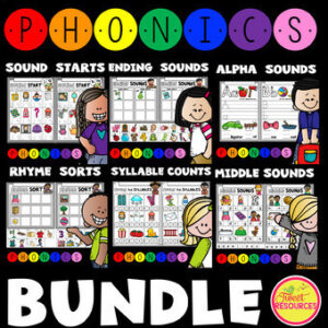 Phonics Worksheets Bundle