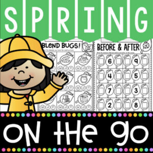 Spring Kindergarten Math and Literacy Printables