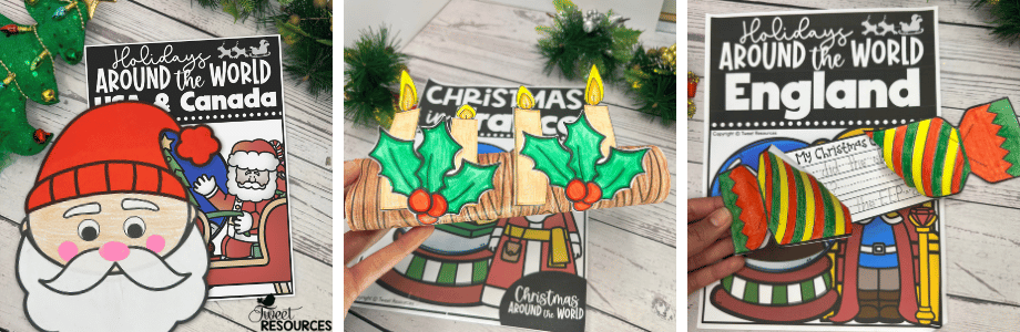 Holidays Around the World: Meaningful December Activities Your Students Will Love 4 With Holidays Around the World your students can learn about culture and traditions in places like the United States, Canada, France, and England.
