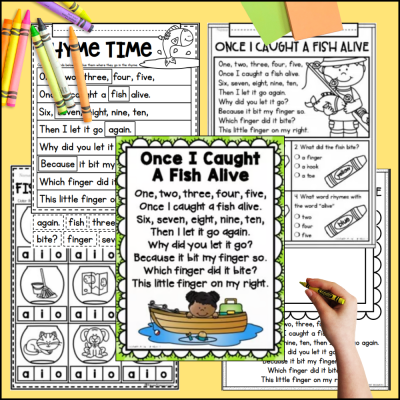 Once I Caught a Fish Alive Poetry Set